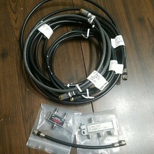 Lot Of Coax Cables 1-3way Splitter  1-2way Splitter READ FOR LENGTH OF CABLES
