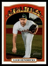 2021 Topps Heritage Liam Hendriks #397 Oakland Athletics