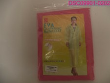 Eva Lightweight Reusable Raincoat Poncho Rose Pink One Size Adults Unisex