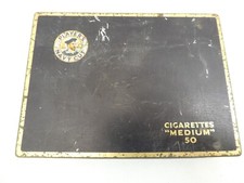 VINTAGE TOBACCO CIGARETTE TIN PLAYERS NAVY CUT50 MEDIUM CUT