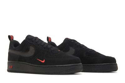 Nike Air Force 1 '07 LV8 'Reflective Swoosh - Black Crimson