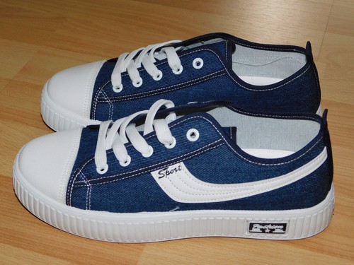 Nie getragen " Halbschuhe mit Jeanslook von Fashion " 39 - Bild 3 von 8