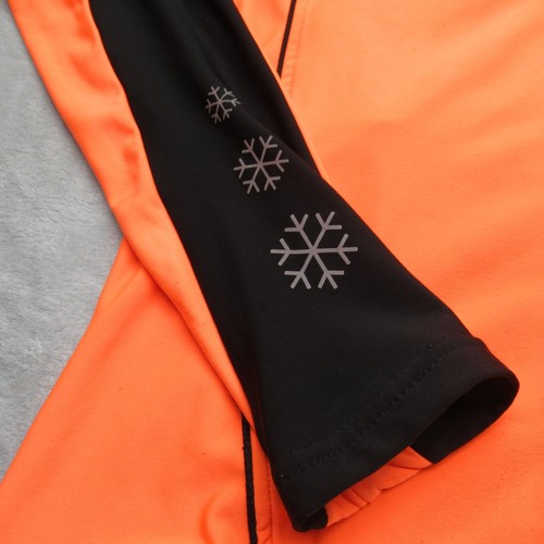 Canari Cycling Jacket Womens Small Orange Colorblock Snowflake Full Zip Fade - Picture 5 of 14