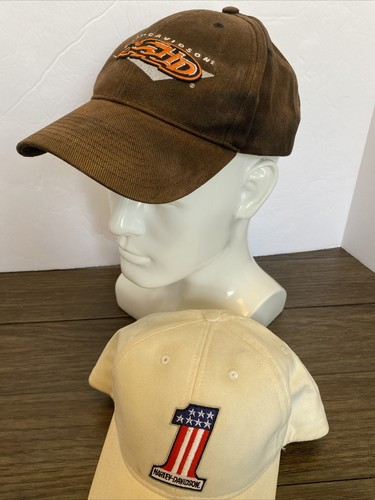 Lot Of 2 Harley Davidson Hats Number 1 