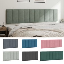 Samt Kissen f&uuml;r Kopfteil Polsterkopfteil Wandkissen Polsterpaneel 80-200cm