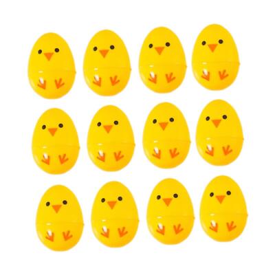 12Pcs Fillable Easter Eggs Plastic Eggs for Easter Egg Hunt Gift Bag Fillers