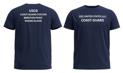 BRENTON POINT COAST GUARD STATION* RI * 2-SIDED PERFORMANCE POLYESTER SHIRT