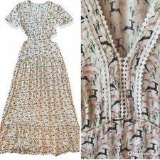 Lulu Yasmine Cottagecore Cut Out Maxi Dress