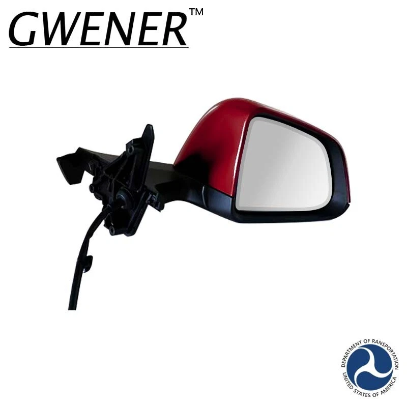 Side Mirror assembly Heated Anti-Glare Red Right Fit for 20-23 Tesla Model Y Foto 2 de 4