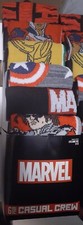 6 Pair Avengers Marvel WB Crew Socks Sz. 8-12 Mens New