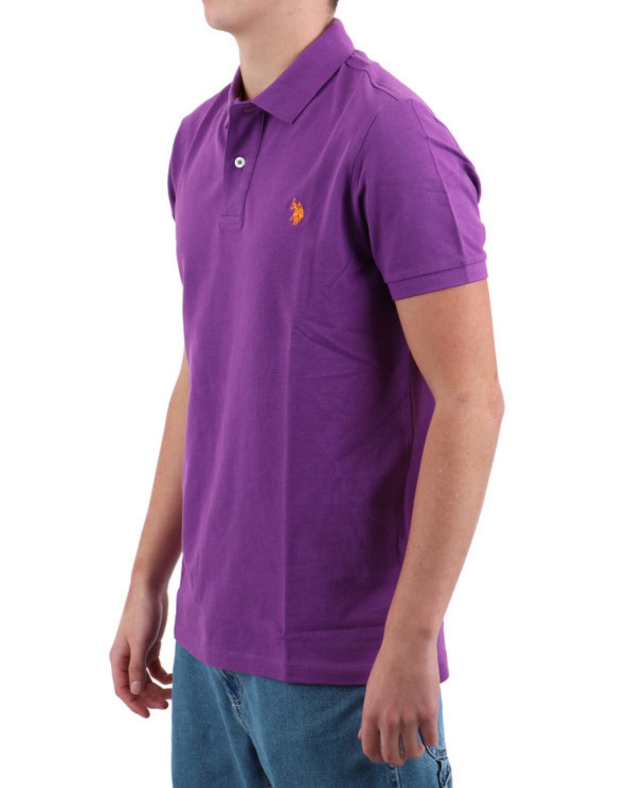 T-Shirt U.S. Polo Assn. King 67355 Polo Shirt  Cotton Purple image 2