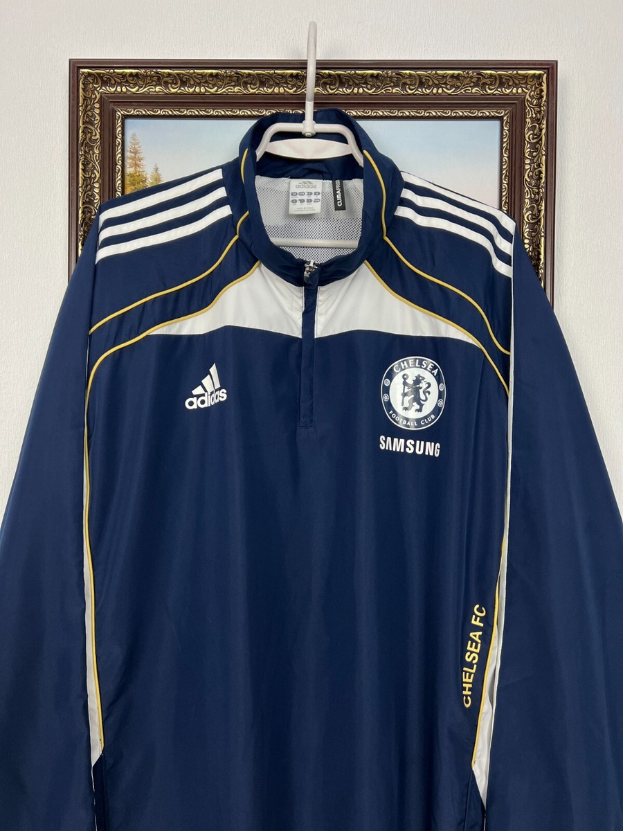 Chelsea FC adidas ジャージ 青　サイズL Chelsea FC adidas ジャージ 青 サイズL