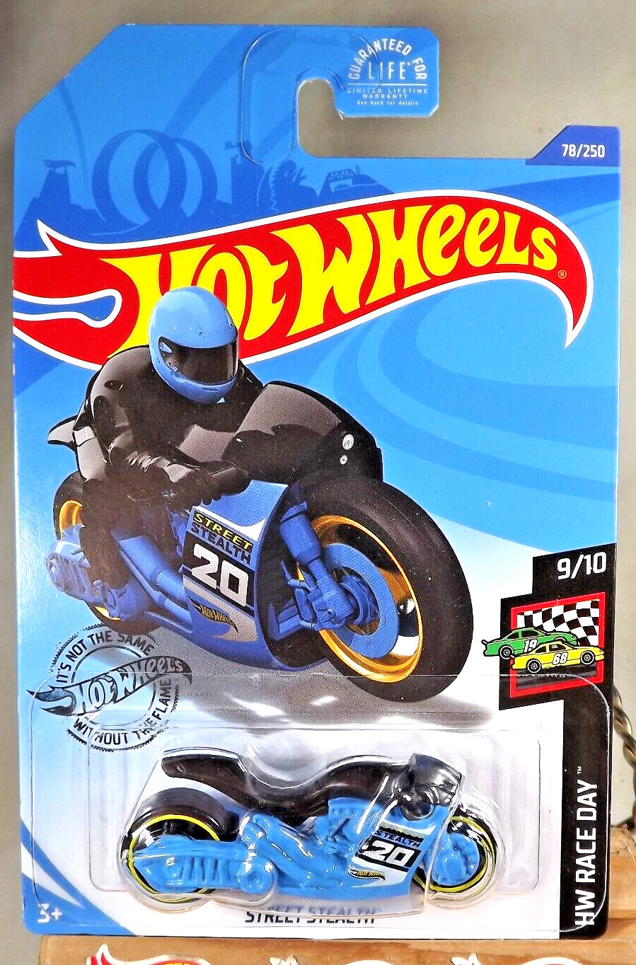 2020 Hot Wheels #78 HW Race Day 9/10 STREET STEALTH Blue w/Black MC3 Sp Yell Rim