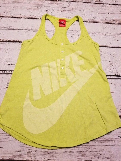lime green nike tank top
