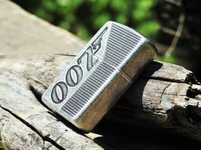 Zippo Lighter - James Bond 007 - Deep Carved Armor - Antique
