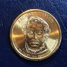 2009 D BU Zachary Taylor Presidential Dollar Uncirculated from Mint Roll