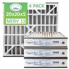 Trion Air Bear 266649-103 4-Pack - 20" x 20" x 5" Pleated Air Filter, MERV 13