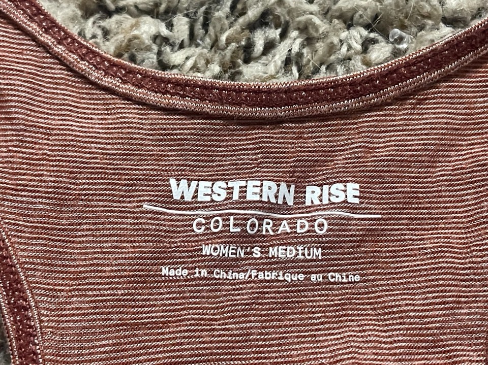 Western Rise Tank Top Womens Medium Merino Blend eBay