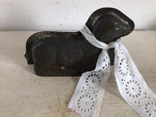 Alte halbe Backform Lamm Schaf Blech Brocante Vintage Shabby Landhaus Deko Rost