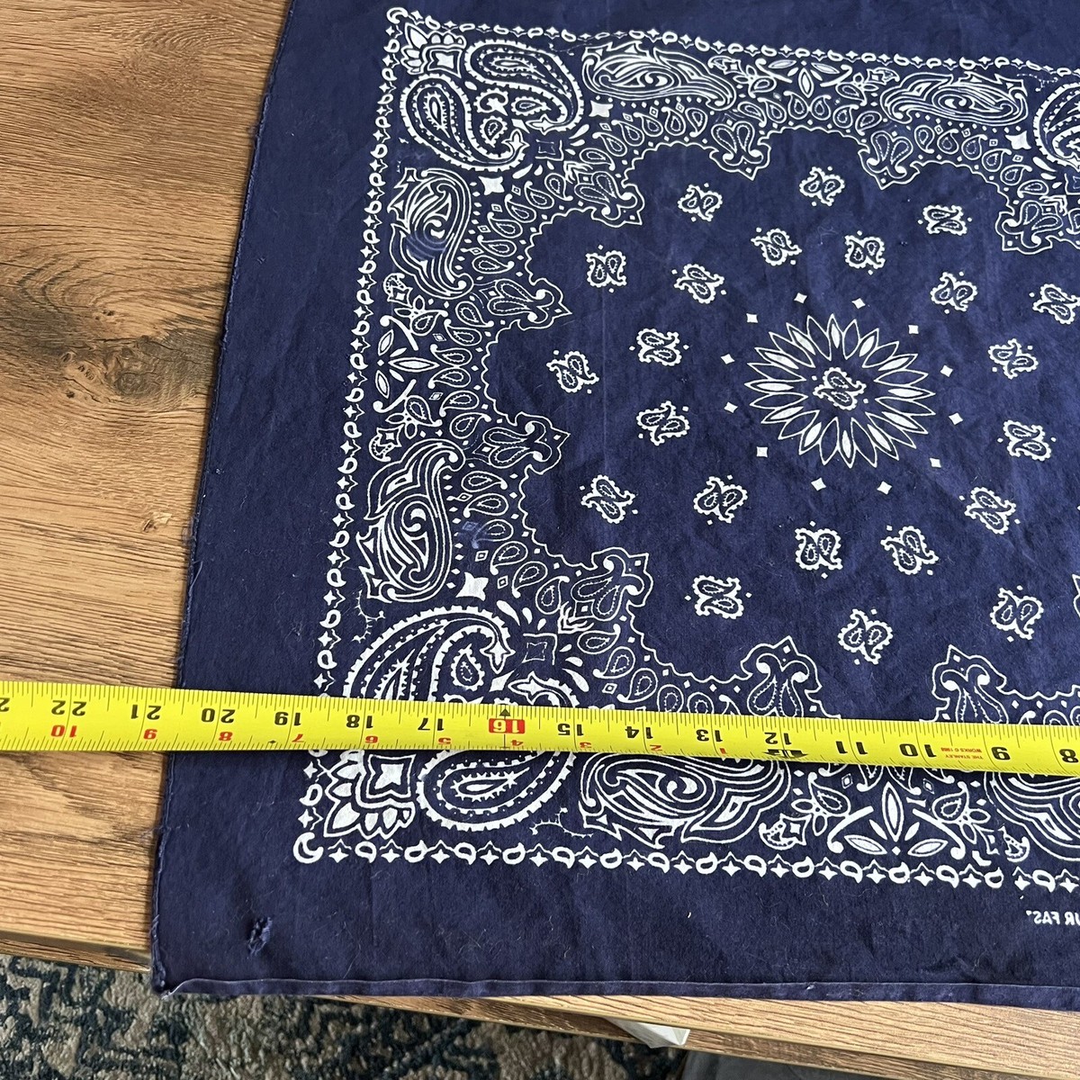 VTG Indigo Blue Bandana Jackster Fast Colour Fast 20.5” Square