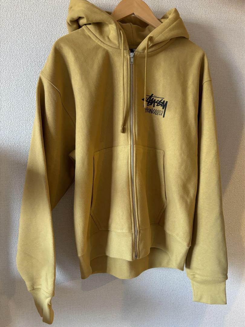 新品　Lサイズ　カリー　STUSSY ハワイ ホノルル限定 パーカー 裏起毛 STUSSY Hawaii Honolulu Exclusive Hoodie - Fleece Lined