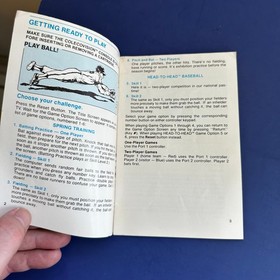 Vintage Coleco Super Action Baseball ColecoVision Instruction Manual 1983