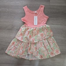 Janie and Jack Floral Dress Size 3 Pink NWT