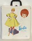Vintage 1963 Mattel Barbie Doll White Carrying Case 3 Compartments Travel