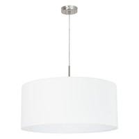 Weiß Nickel Moderne HäNgelampe Pendelleuchte 1X60W/E27 53X110 [Cm]