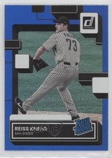 2022 Panini Donruss Rated Rookie Holo Blue Reiss Knehr #71 0w8