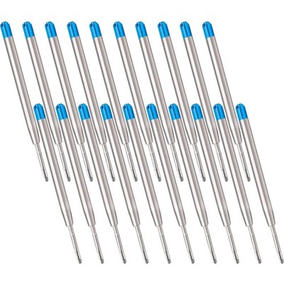 Kugelschreibermine, 20 Stück, G2-Format, Blau, Metall, kompatibel Parker, Ers...