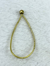 50 PCS Gold Teardrop Elastic Loop Cord w/ Ball Ornament Hanger Stringer Craft