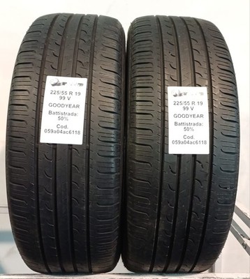 GEBRAUCHTE REIFEN STÜCK 2 GOODYEAR EFFICIENT GRIP SUV4X4 225/55 R19 99V ESTIVE