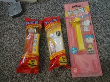 Lot Vintage 3 Peanuts Pez Dispensers  Snoopy Woodstock Lucy