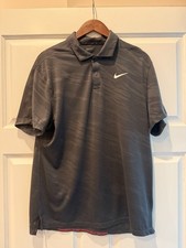 Nike Tiger Woods Dri Fit ADV polo Black Camo Polo, Size Medium