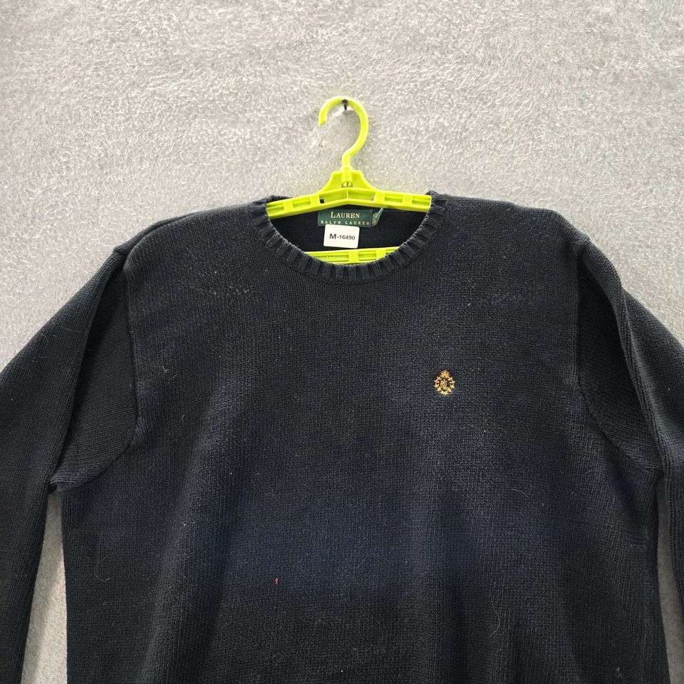 Sudadera Lauren Ralph Lauren Hombre XL Negra Logo Bordado Manga Larga Foto 4 de 4