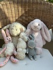 Jellycat Bunny Bundle , Job Lot Jellycat vintage bunnies all retired and vgc