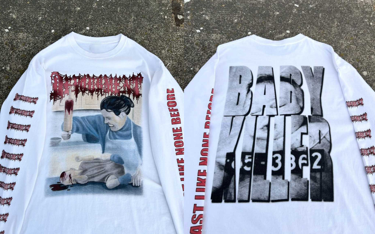 Devourment Babykiller Brutal Death Metal Long Sleeve S to 5XL