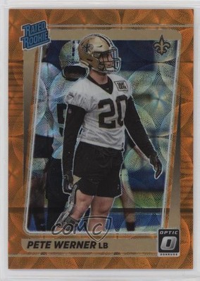2021 Panini Donruss Optic Rated Rookie Orange Scope Prizm 69/79 Pete Werner 4f5