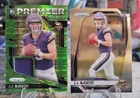 2024 Panini Prizm Premier Jerseys Neon Green Pulsar And Base Rookie JJ McCarthy
