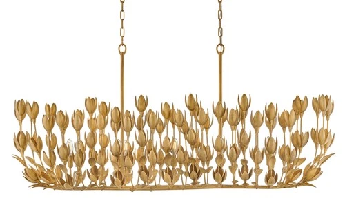 Hinkley Lighting 30015 Flora 10 Light 60"W Lisa McDennon Candle - Gold - Picture 5 of 9