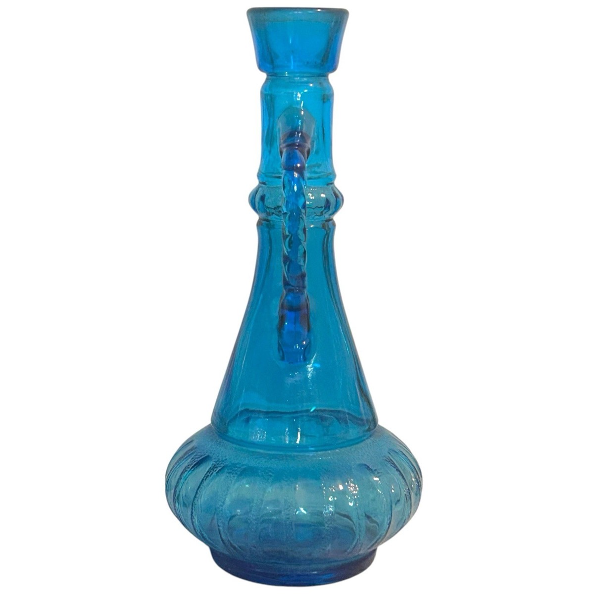 Vintage 1973 Jim Beam Blue Glass Decanter Dream of Jeannie Genie