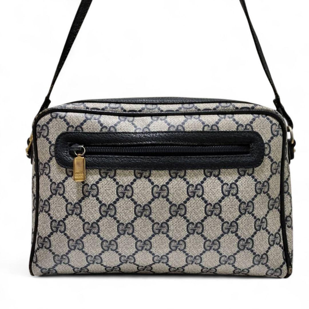 GUCCI Old GG Supreme PVC Shoulder Bag Navy Authentic Vintage Classic thumbnail 2