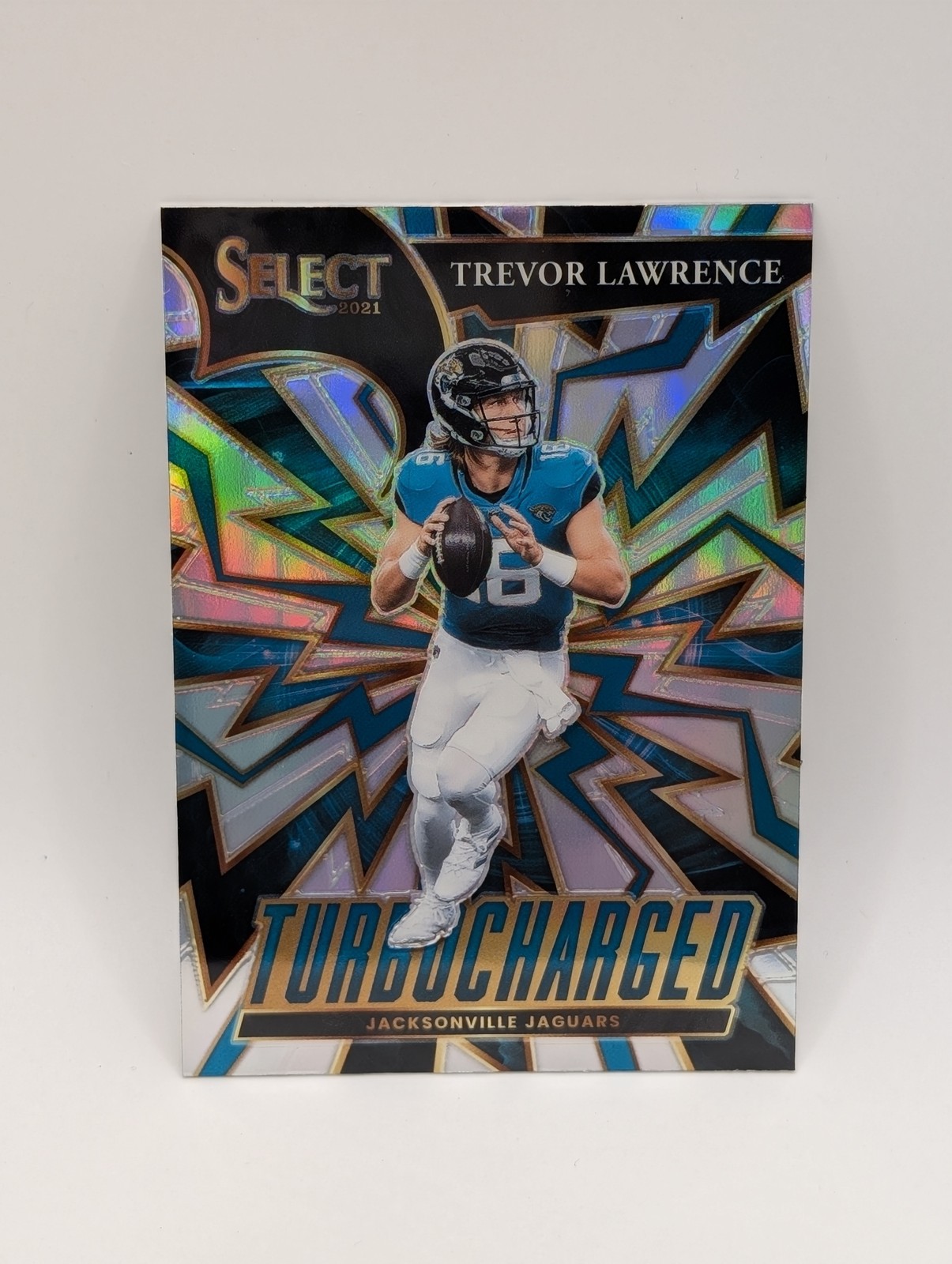 2021 Panini Select - Turbocharged Trevor Lawrence #TUR-1 Silver Prizm (RC)