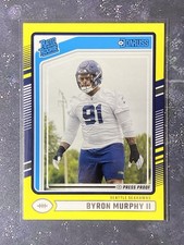 2024 Panini Donruss - Rated Rookie Byron Murphy II #321 Press Proof Yellow (RC)