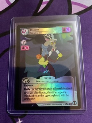 My Little Pony CCG Discord Standing Up MLP CCG #136 UR fast shipping