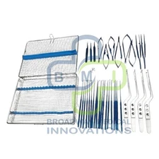 Micro surgery instruments set Neuro Surgical Titanium coated Instrument Premium