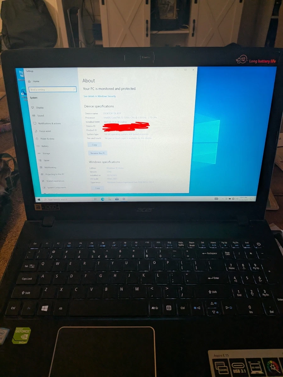 Acer Windows 10 Intel Core i5 7th Gen. PC Laptops & Netbooks for