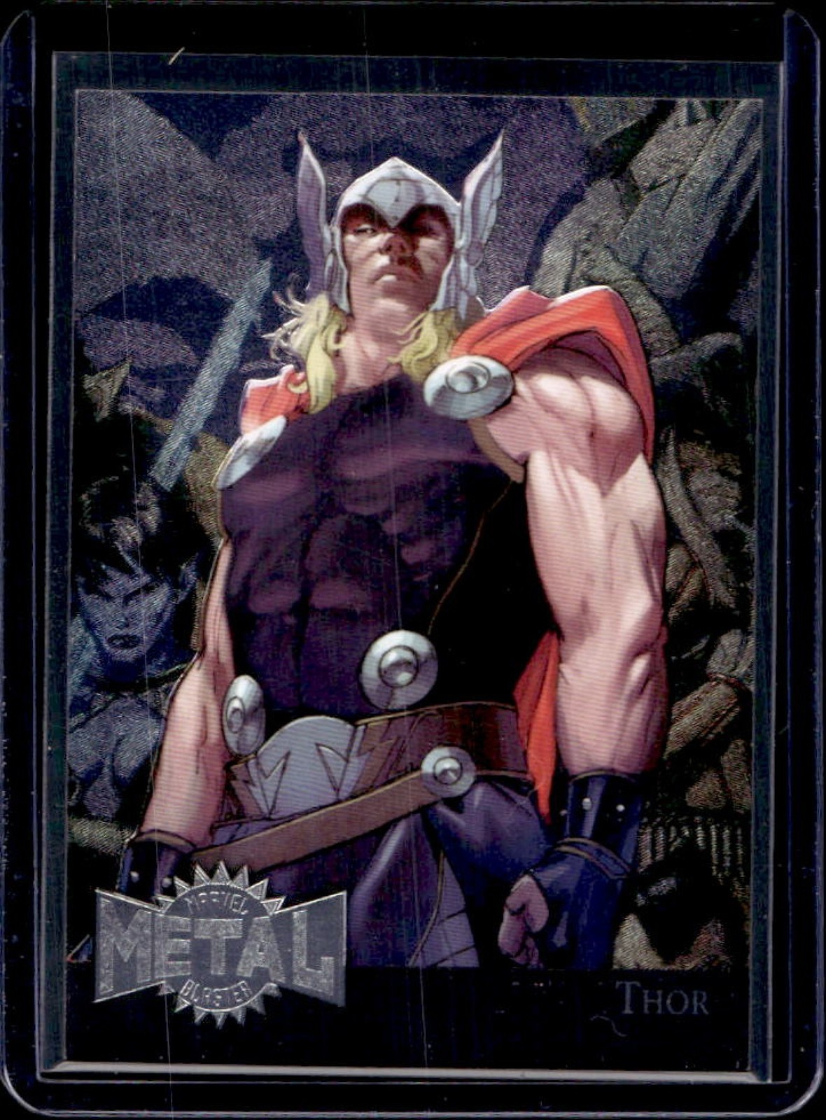 2015 Fleer Retro Marvel Thor 1995 Flair Metal Blaster #38