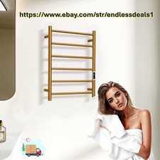 Heated Towel Rack for Bathroom, Wall Mounted Electric Towel Warmer Rack,